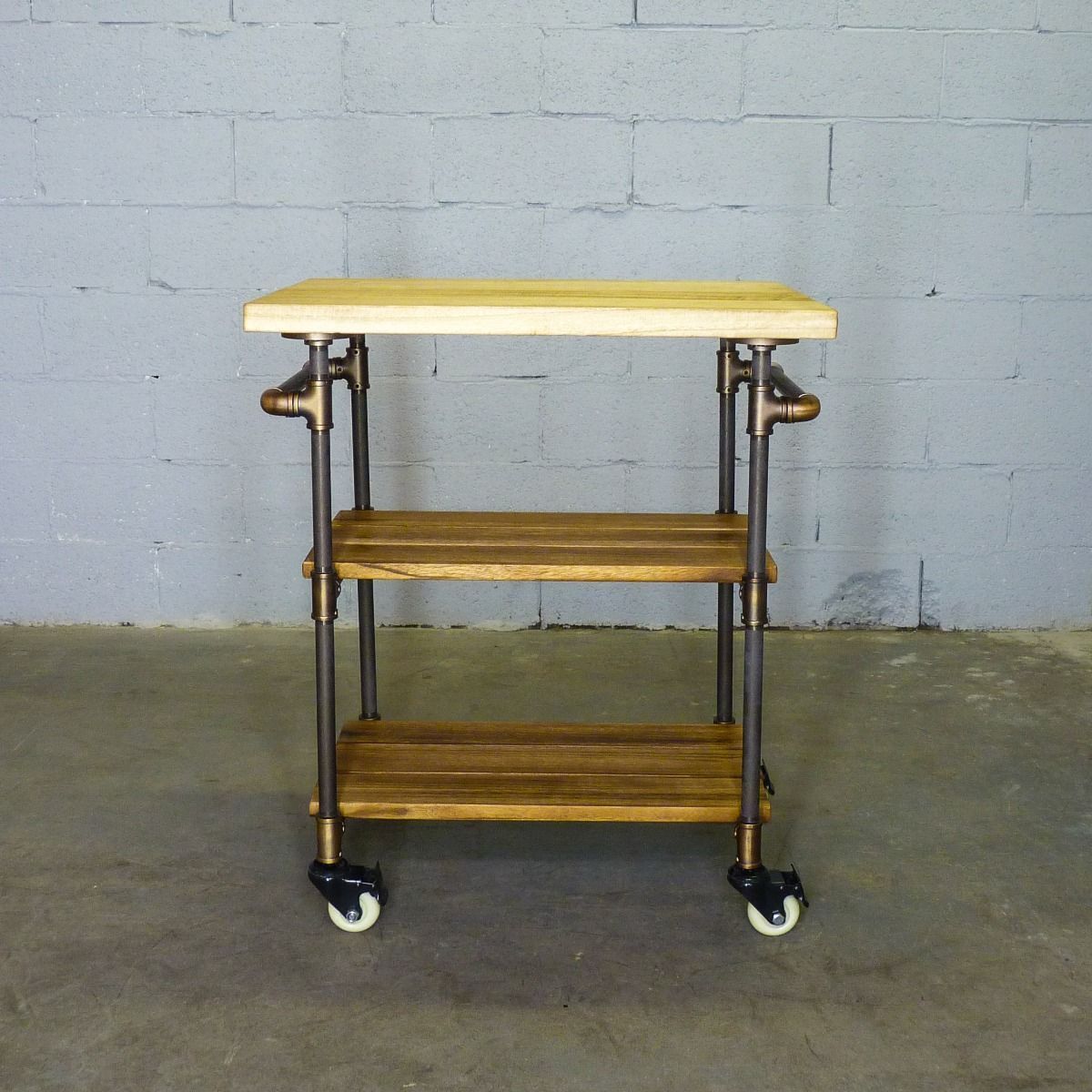 Three Tier Wooden Kitchen Island - Nordic Side - 10-07, feed-cl0-over-80-dollars, furniture-pipeline, furniture-tag, hanging-lamp, US