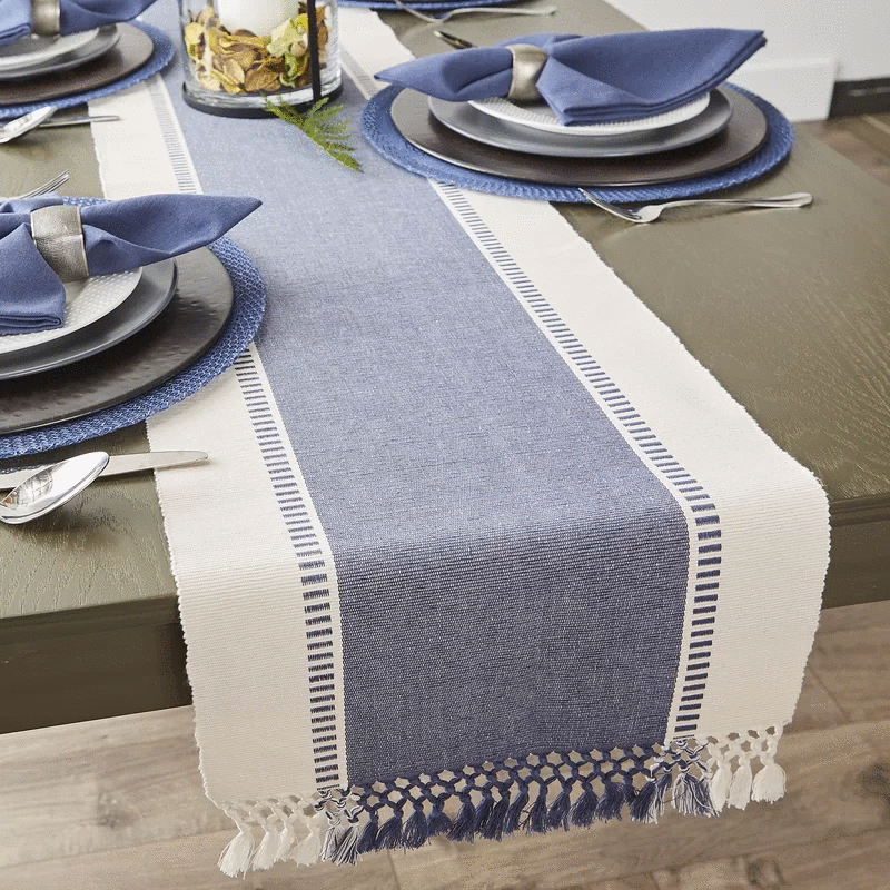 Kandava Cotton Table Runner for Home