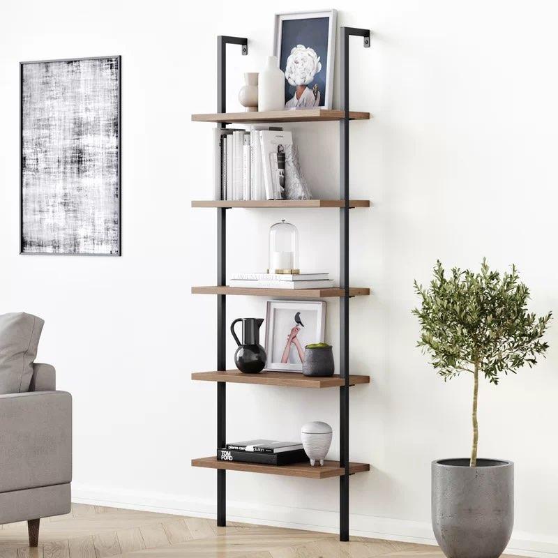 Valmiera Minimalist Ladder Bookshelf