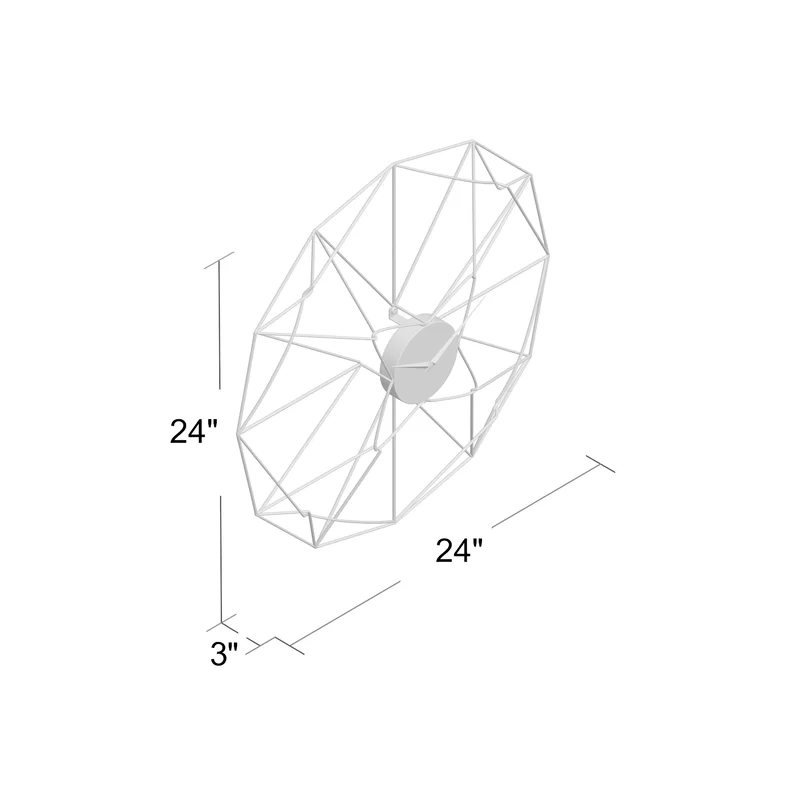 Itu Modern Geometric Wall Clock