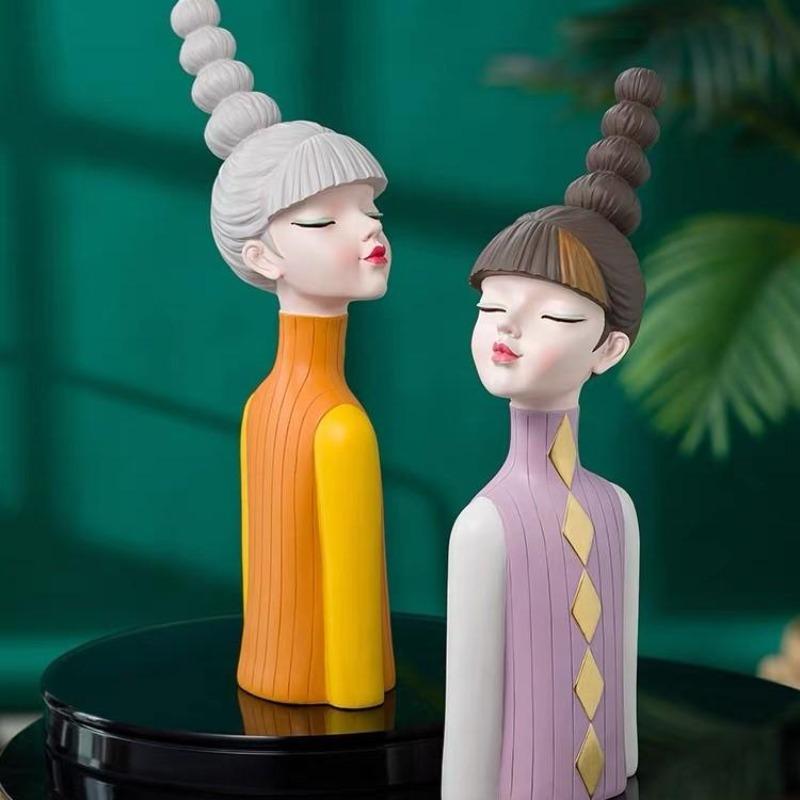 Pacola Unique Pacola Girl Statue Decor