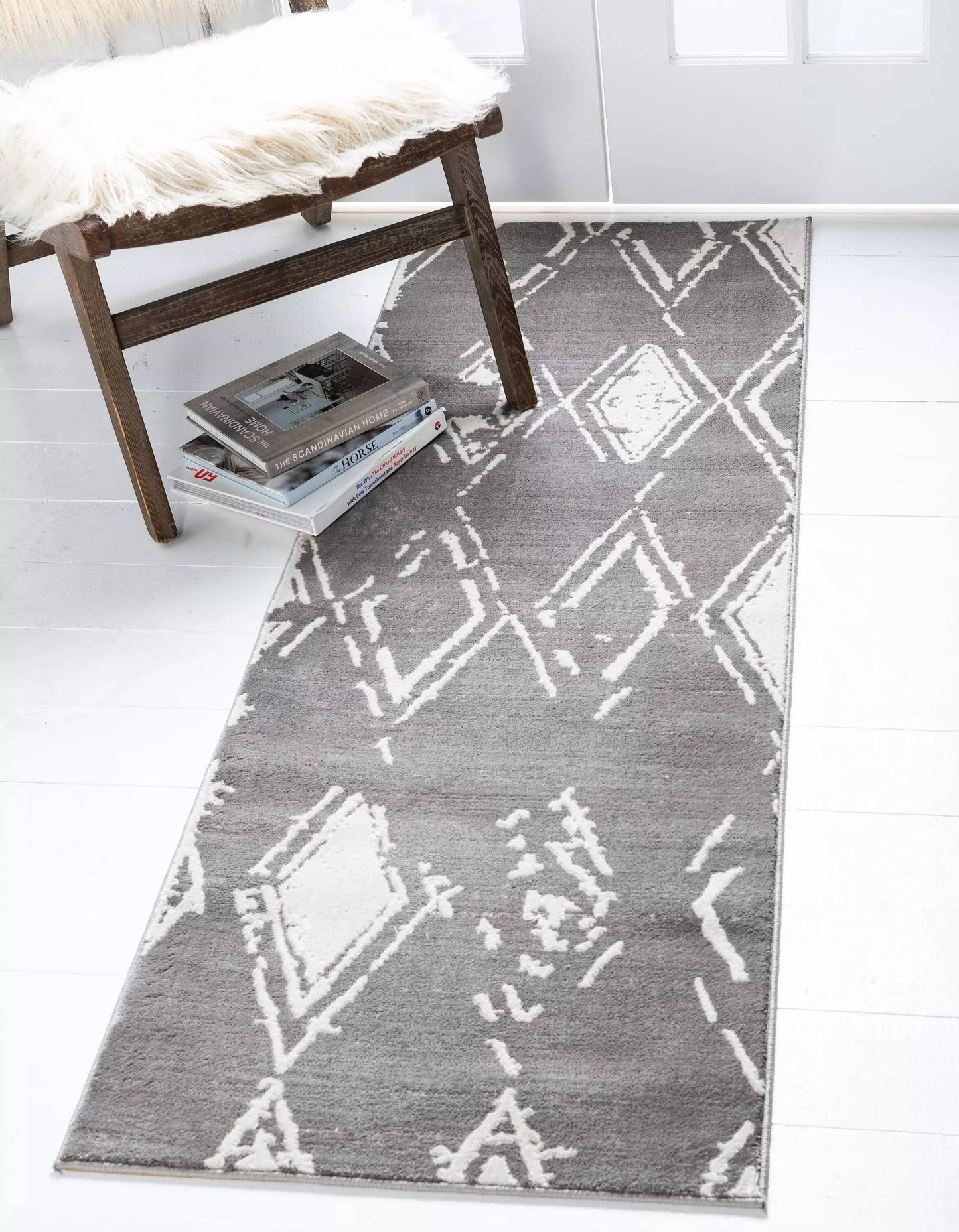 Jakobe - Faded Diamond Pattern Area Rug - Nordic Side - feed-cl0-over-80-dollars, unique-loom, us-only, us-ship
