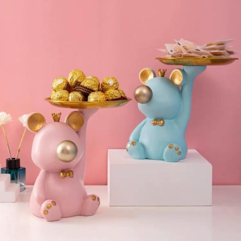 Bubblegum Bear Tray Decorative Accent