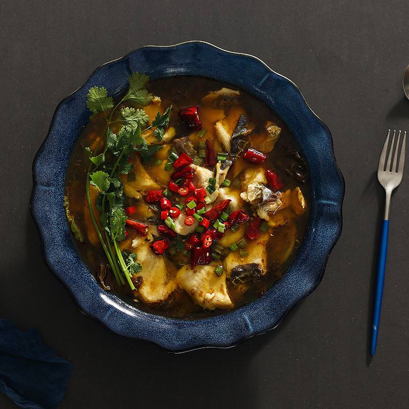 Hanover Handcrafted Wave Bowl for Table Setting