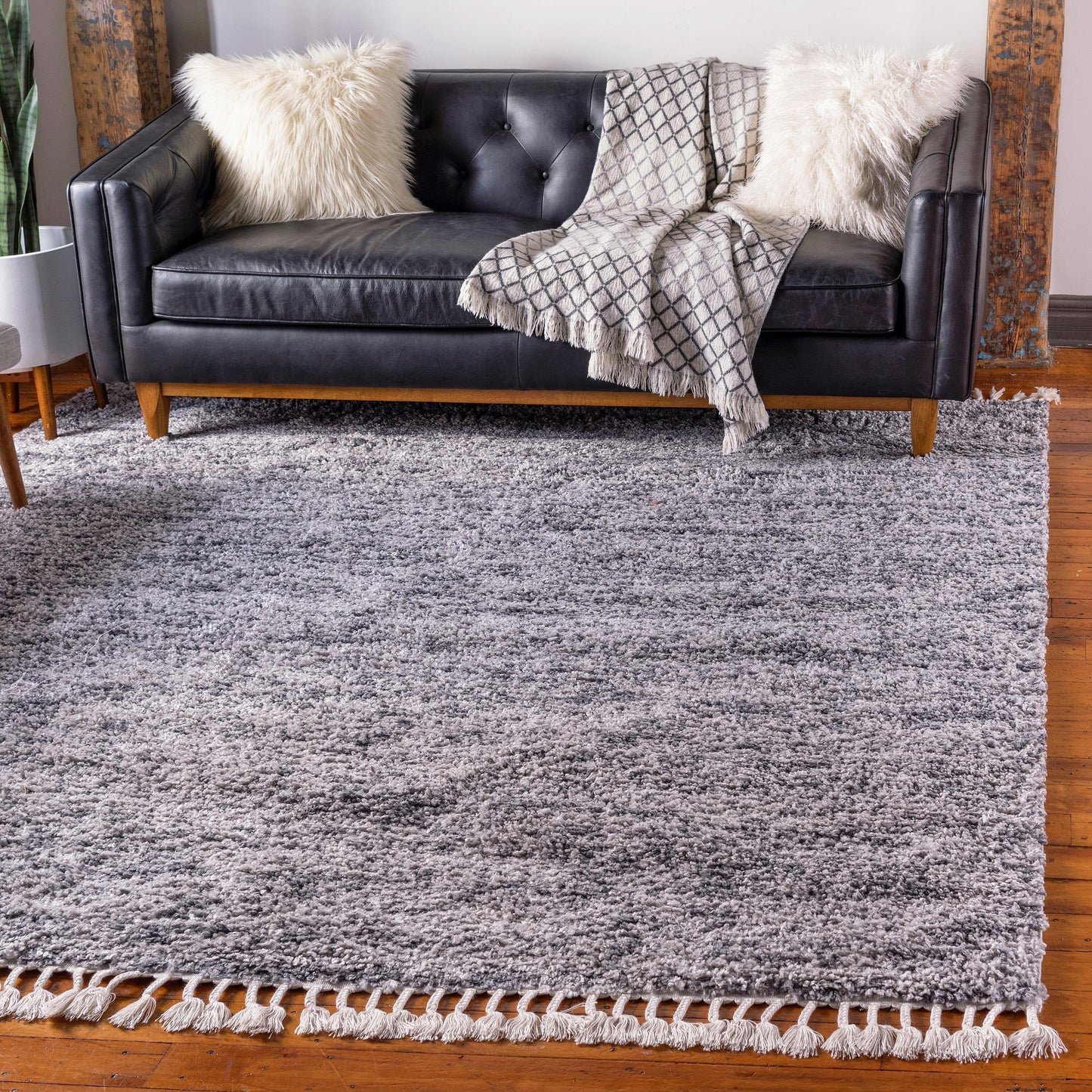Jaydin - Marl Shaggy Rug - Nordic Side - feed-cl0-over-80-dollars, unique-loom, us-only, us-ship