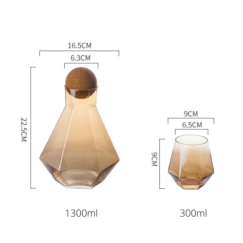 Klastiva‚Ñ¢ Hexagonal Crystal Glassware Set - Nordic Side - 