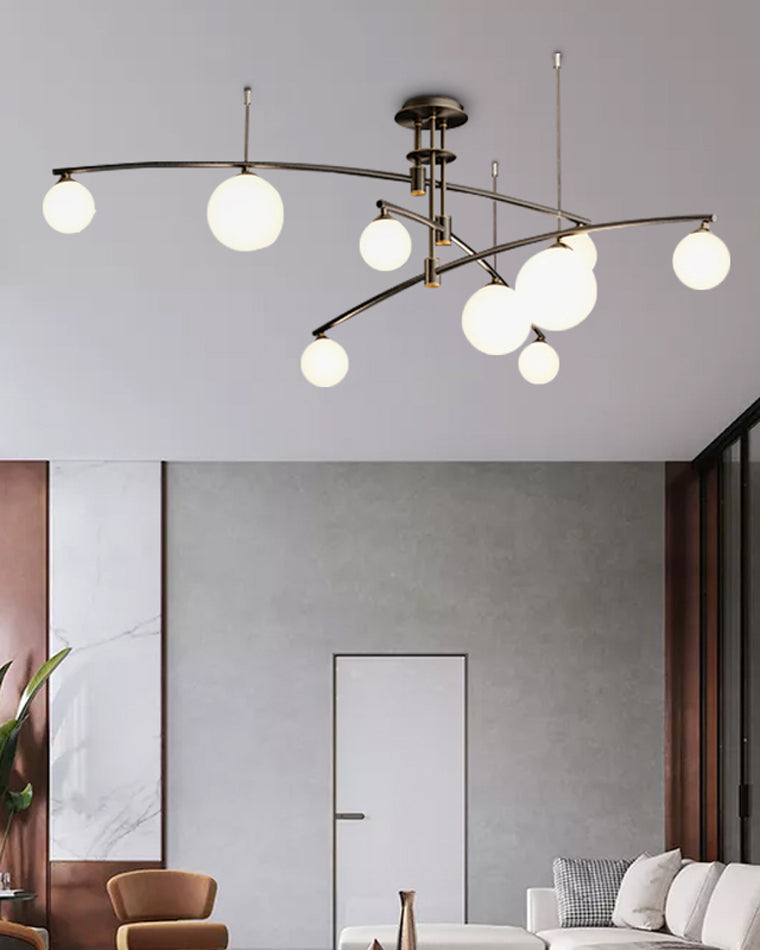 WOMO Branching Frosted Glass Bubble Chandelier-WM2295a