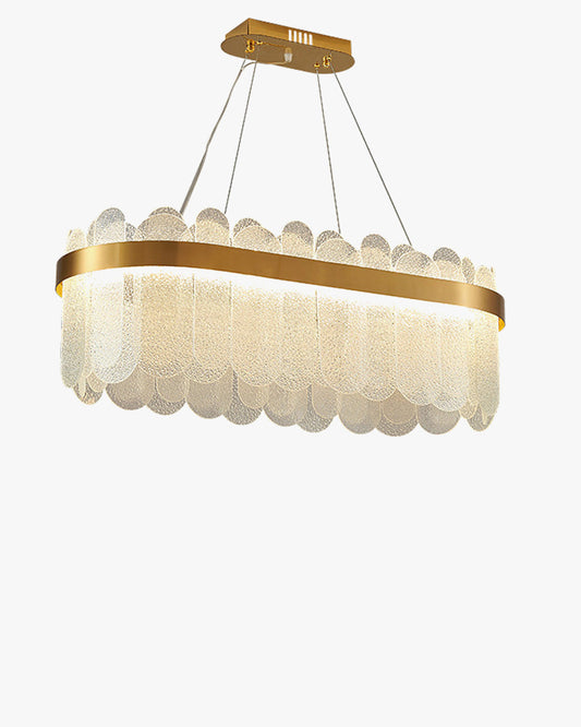 WOMO Long Oval Glass Chandelier-WM2410