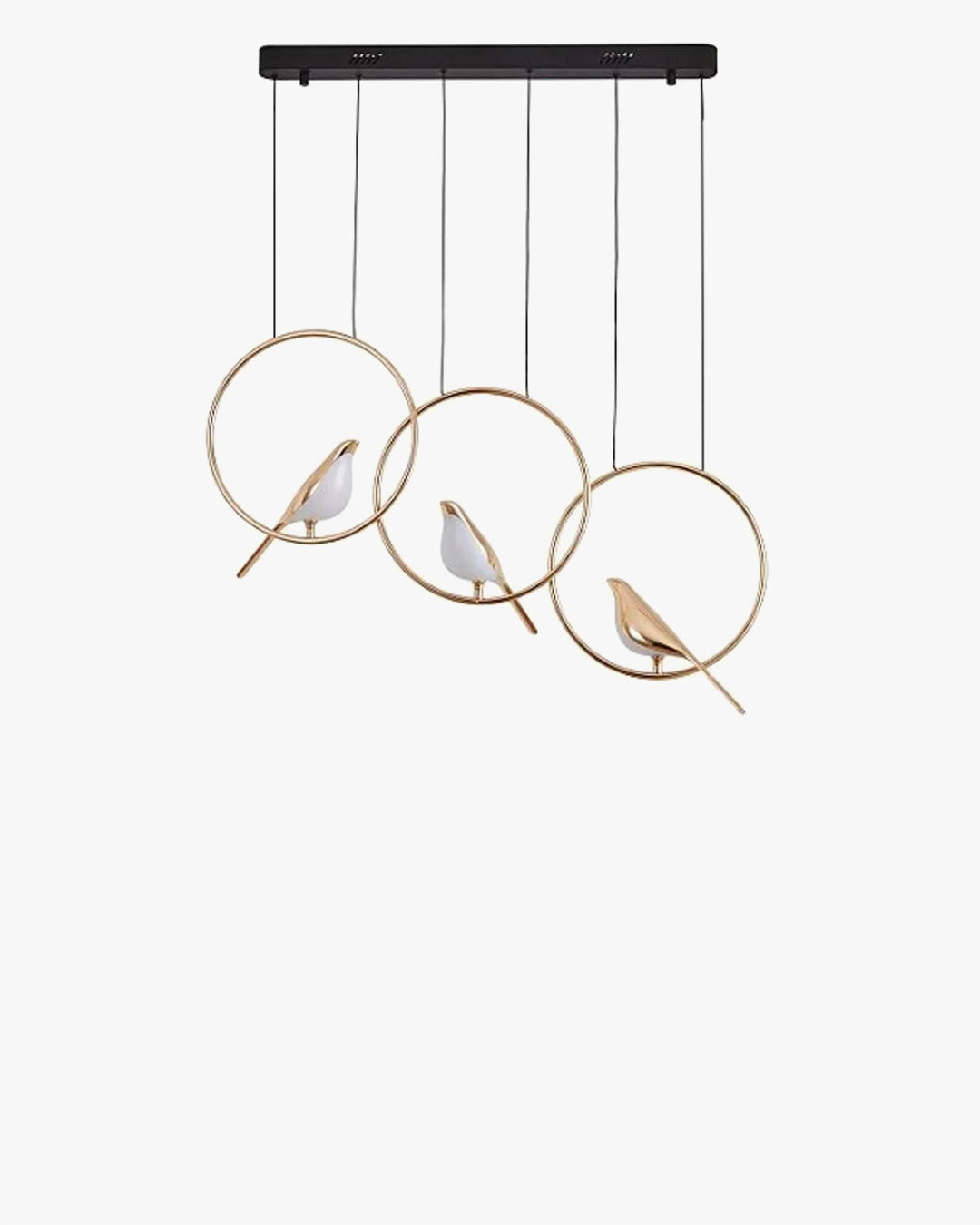 WOMO Black and Gold Bird Chandelier-WM2512