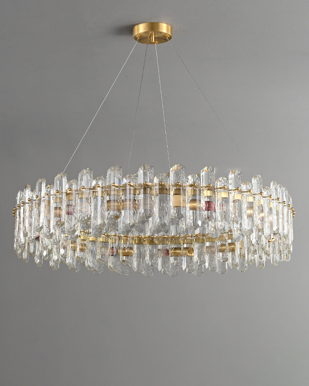 WOMO Crystal Round/Linear Chandelier-WM2406