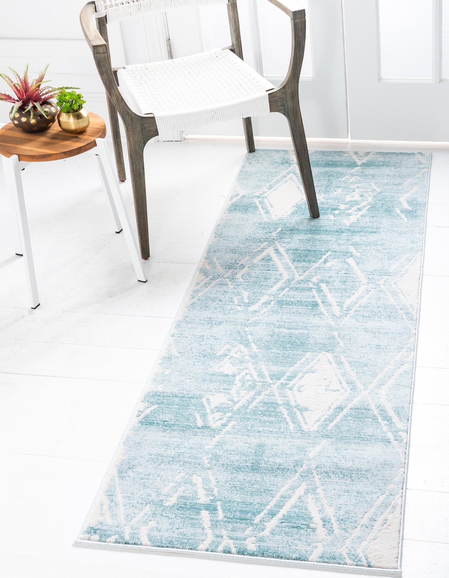 Jakobe - Faded Diamond Pattern Area Rug - Nordic Side - feed-cl0-over-80-dollars, unique-loom, us-only, us-ship