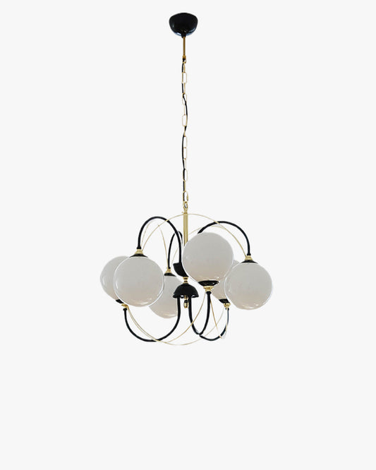 WOMO Mid Century Modern Glass Globe Chandelier-WM2450