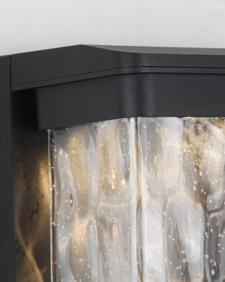 WOMO Seeded Glass Outdoor Wall Light-WM9160