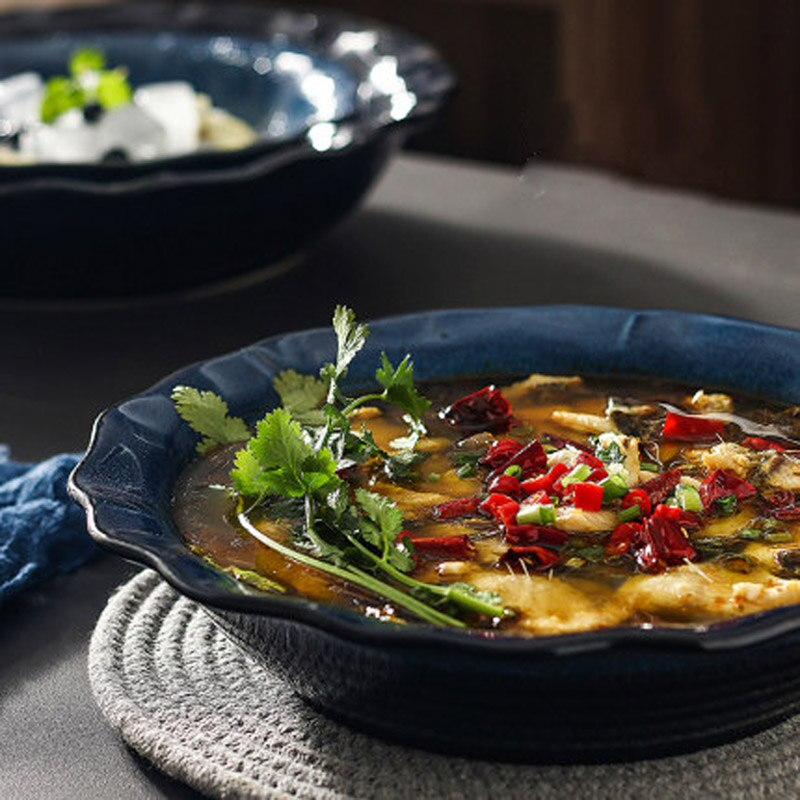 Hanover Handcrafted Wave Bowl for Table Setting