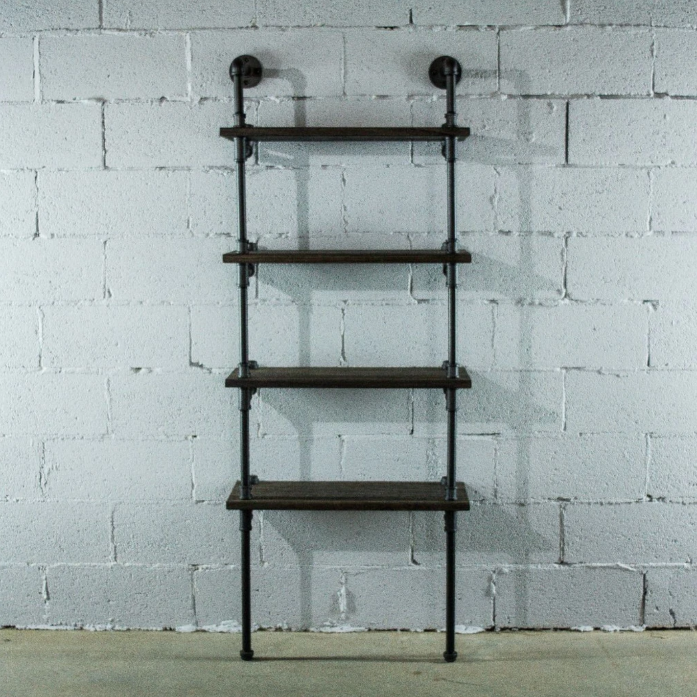 Four Shelf Wall Mounted Bookcase