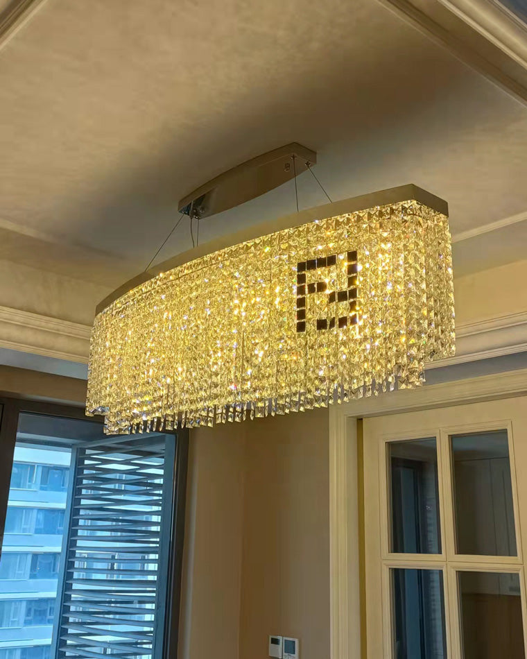 WOMO Oval Crystal Chandelier-WM2071b