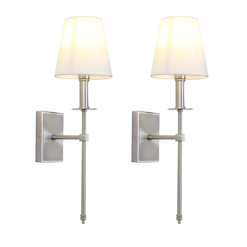 Pires Brass/Copper Wall Sconce - Fabric Shade