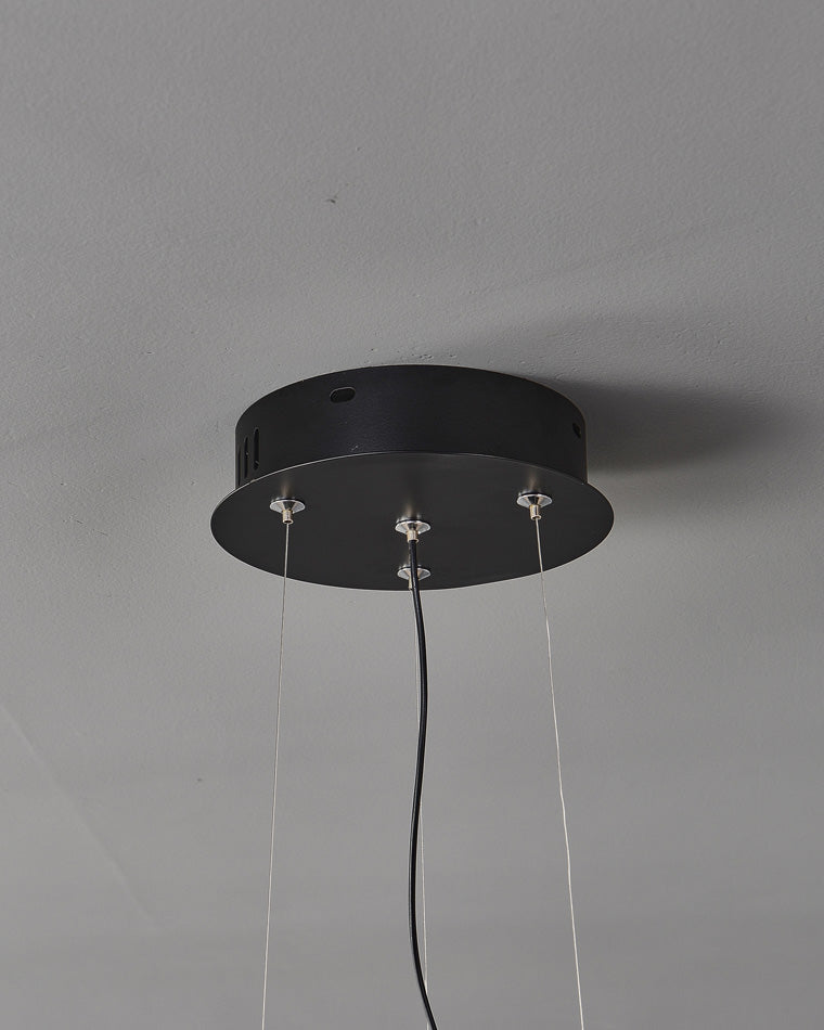 WOMO Black Disc Pendant Light-WM2324