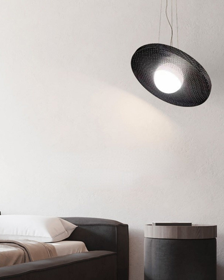 WOMO Black Disc Pendant Light-WM2324