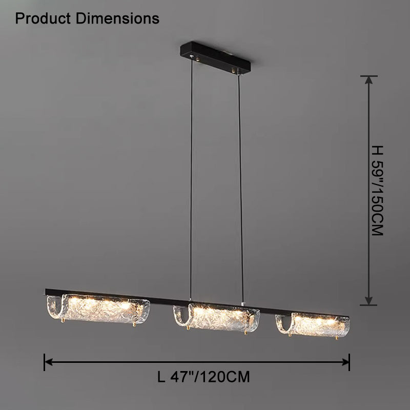 WOMO Oil Rubbed Bronze Linear Pendant Light-WM2331