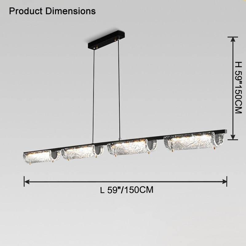 WOMO Oil Rubbed Bronze Linear Pendant Light-WM2331