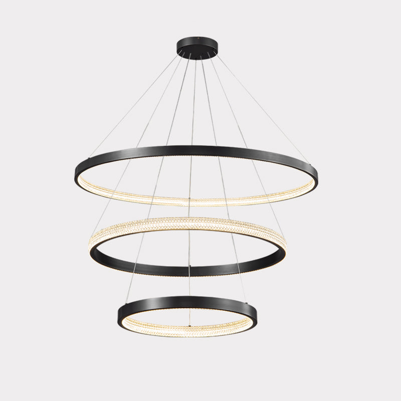 WOMO Circular Led Brass Chandelier-WM2347