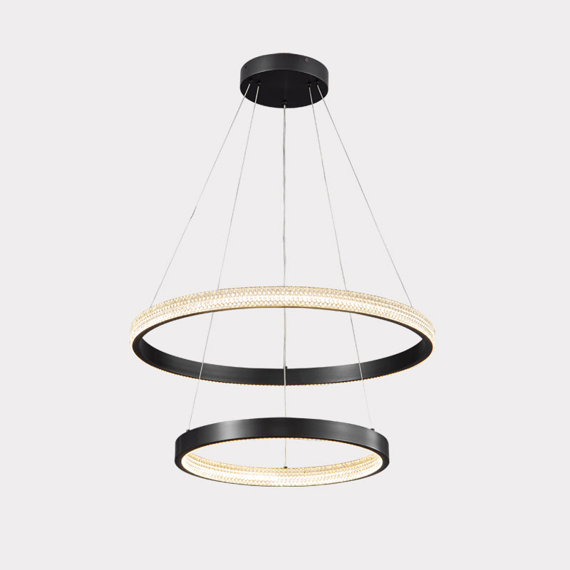WOMO Circular Led Brass Chandelier-WM2347