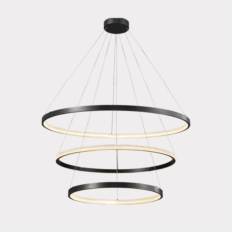 WOMO Circular Led Brass Chandelier-WM2347