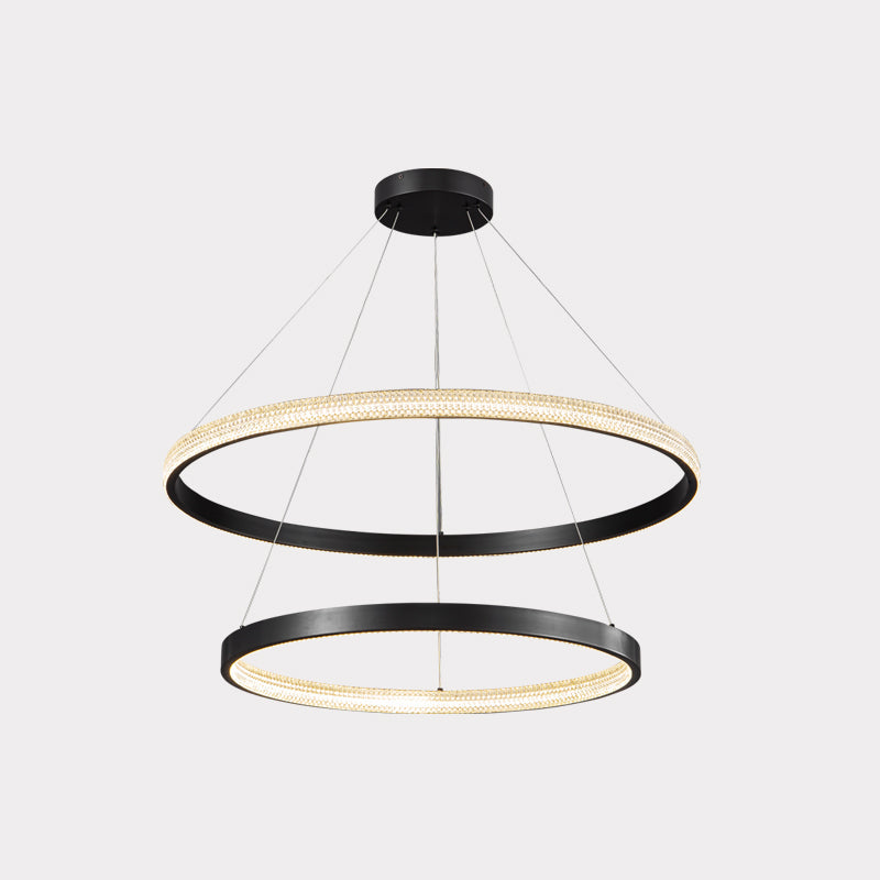 WOMO Circular Led Brass Chandelier-WM2347