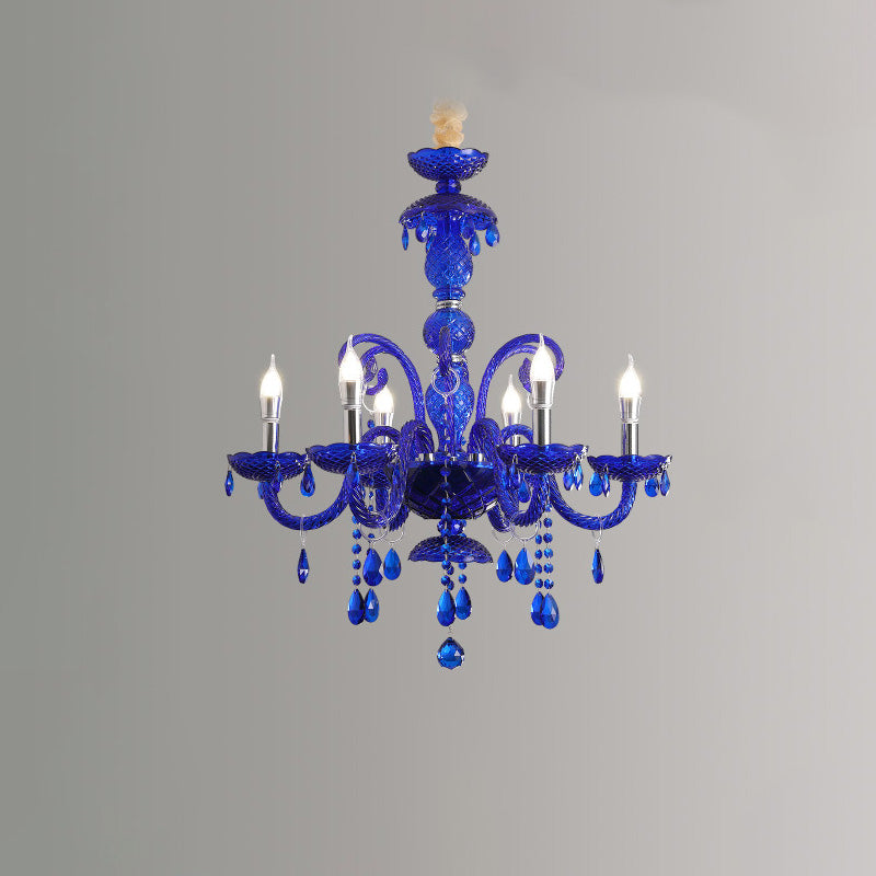 WOMO Blue Crystal Chandelier-WM2348