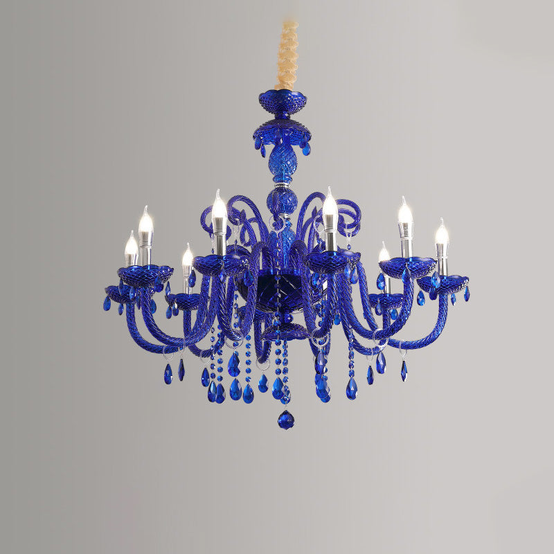 WOMO Blue Crystal Chandelier-WM2348