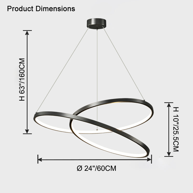 WOMO Brass Swirl Led Pendant Light-WM2354