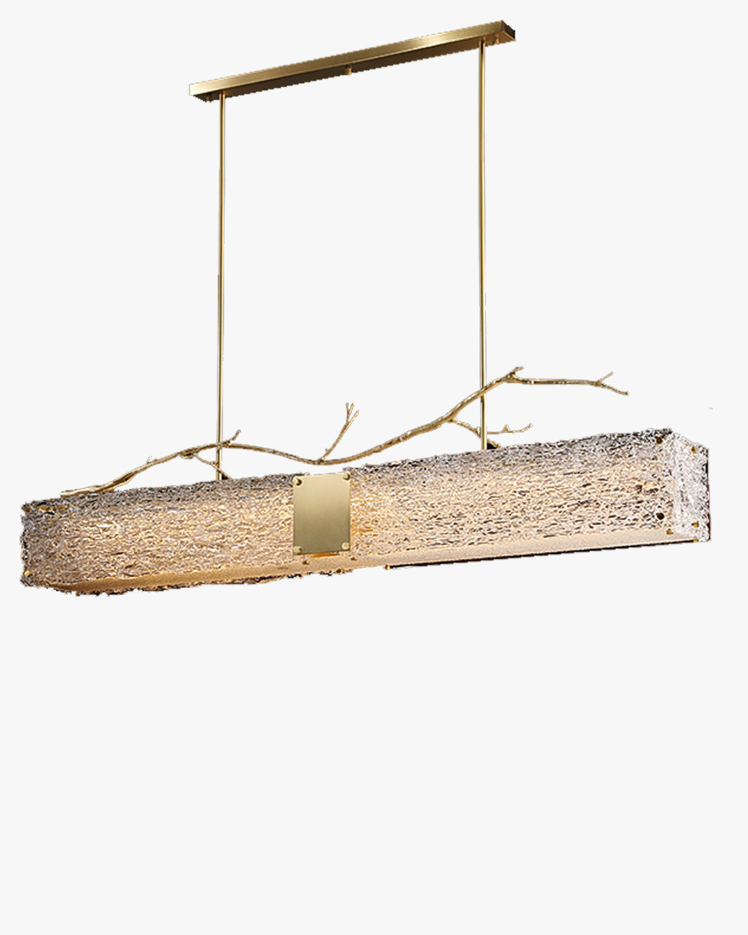 WOMO Rectangular Glass Chandelier-WM2364