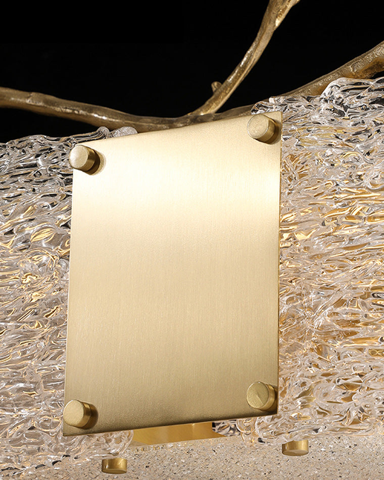 WOMO Rectangular Glass Chandelier-WM2364