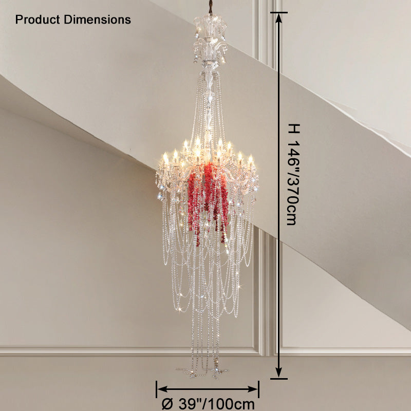 WOMO Candelabra Crystal Chandelier-WM2375