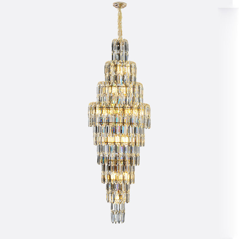 WOMO Tiered Tapers Crystal Chandelier-WM2382