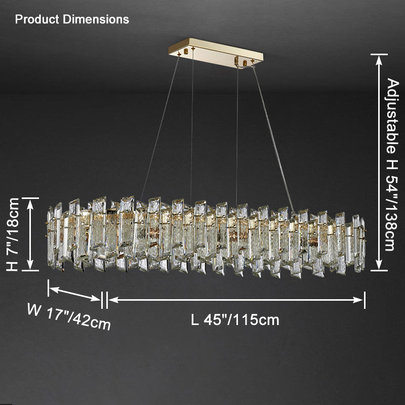 WOMO Gold Crystal Round Chandelier-WM2397