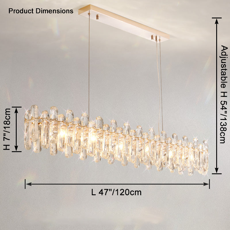 WOMO Crystal Round/Linear Chandelier-WM2406