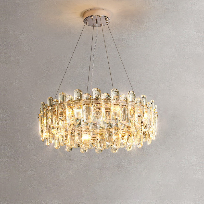 WOMO Crystal Round/Linear Chandelier-WM2406