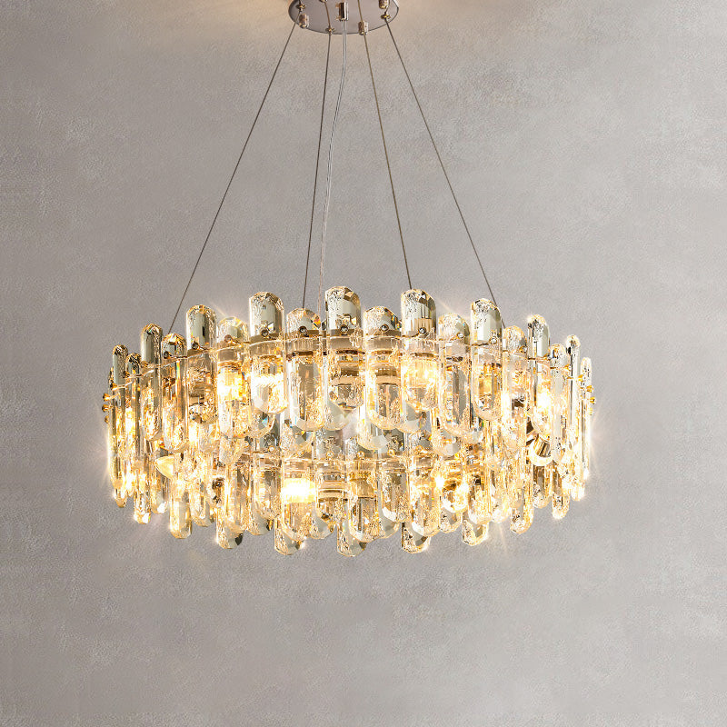 WOMO Crystal Round/Linear Chandelier-WM2406