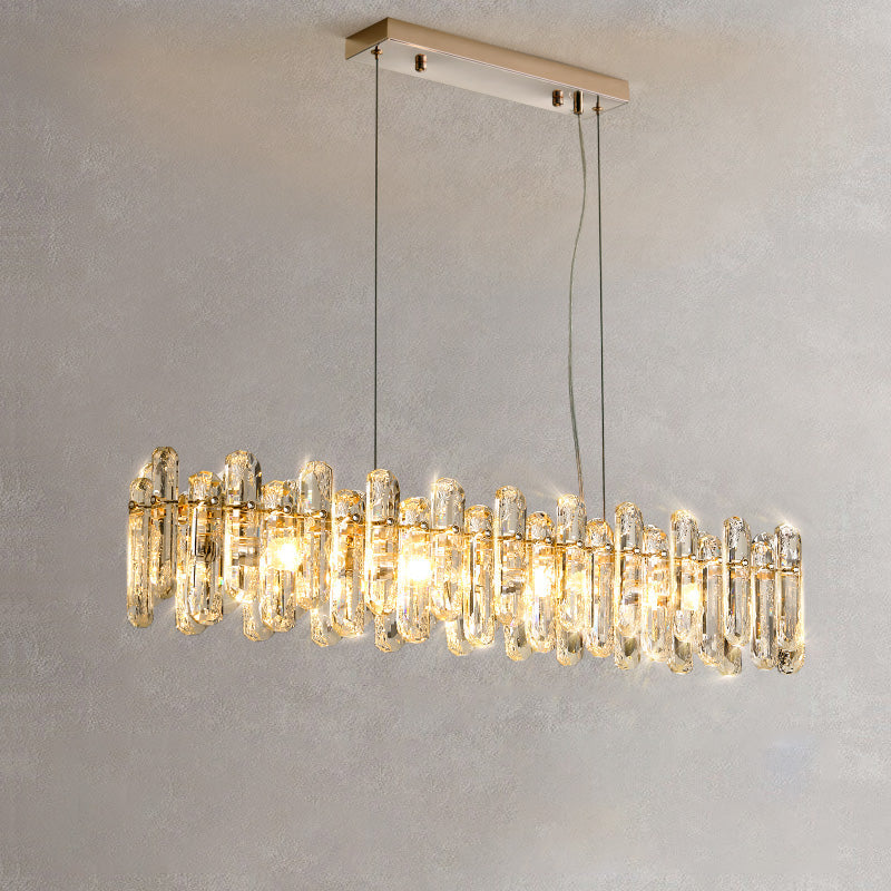 WOMO Crystal Round/Linear Chandelier-WM2406