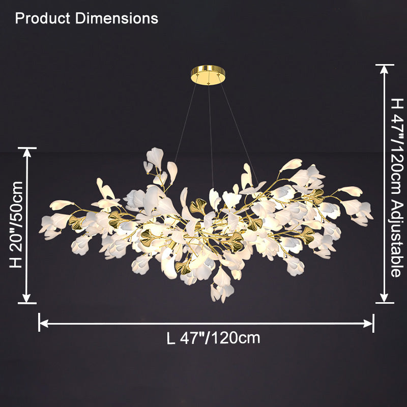 WOMO Gingko Branch Chandelier-WM2424