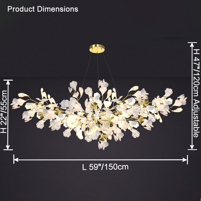 WOMO Gingko Branch Chandelier-WM2424