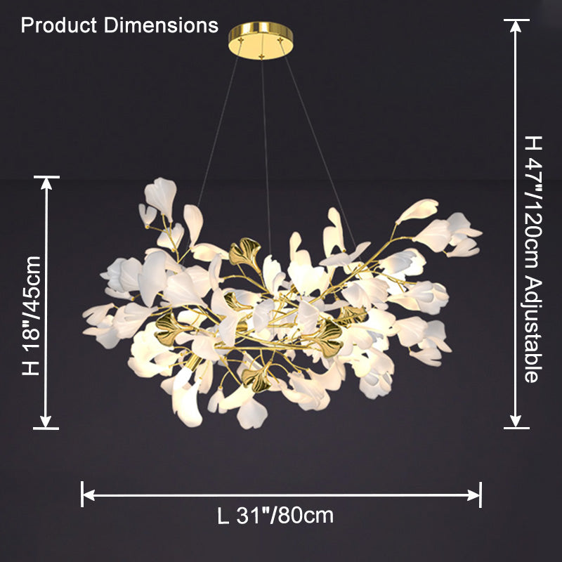 WOMO Gingko Branch Chandelier-WM2424