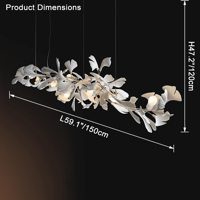 WOMO Gingko Long Chandelier-WM2430