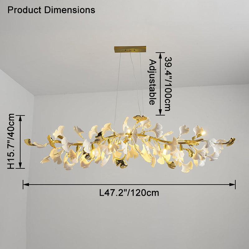 WOMO Gingko Linear Chandelier-WM2432