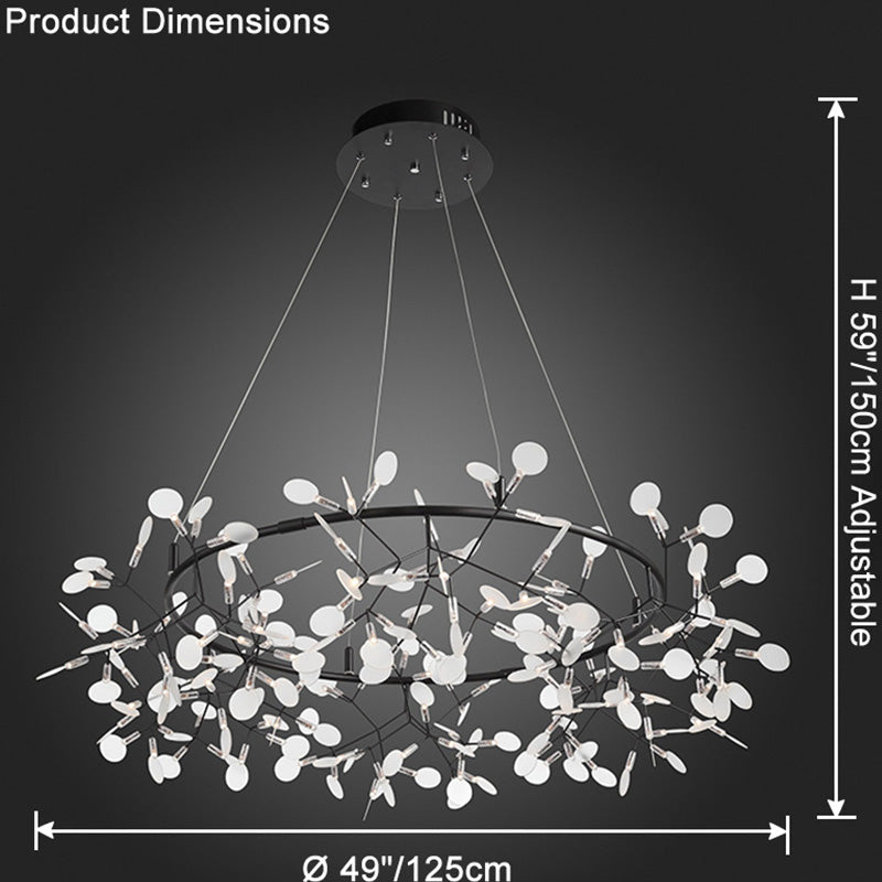 WOMO Heracleum/Firefly Round Chandelier-WM2435