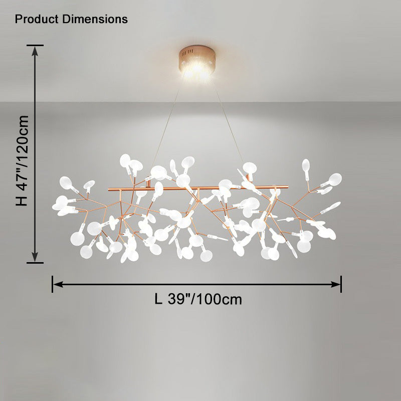 WOMO Heracleum/Firefly Linear Chandelier-WM2436