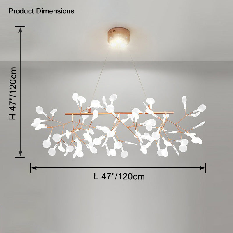 WOMO Heracleum/Firefly Linear Chandelier-WM2436
