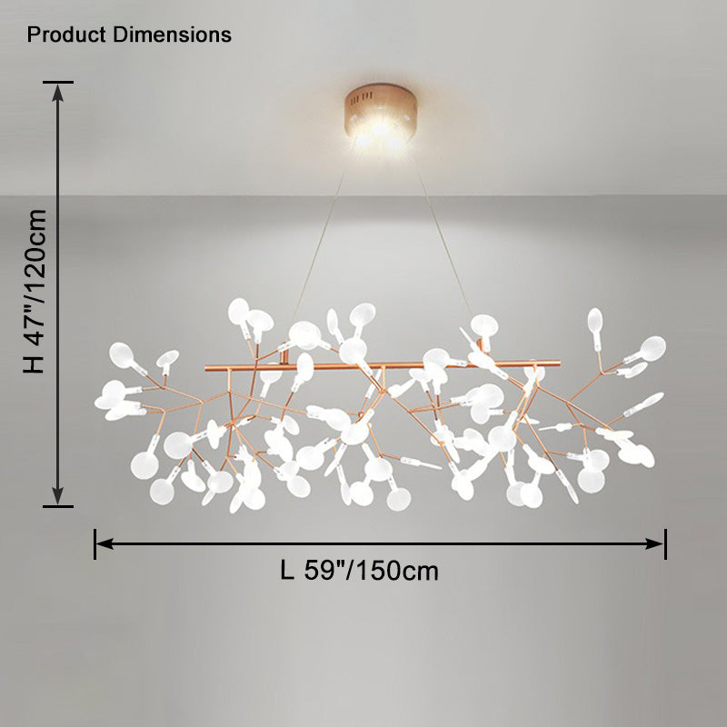 WOMO Heracleum/Firefly Linear Chandelier-WM2436